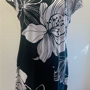 Chico's Black & White Patterned Dress